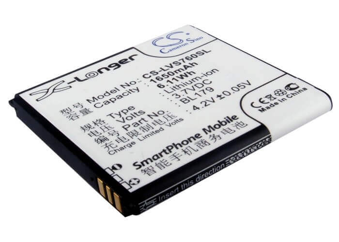 3.7V, Li-ion, 1650mAh, SmartPhone battery fits Pioneer, Ioneer, Lenovo, B40, 6.11Wh Mobile, SmartPhone Cameron Sino Technology Limited (Smartphone)