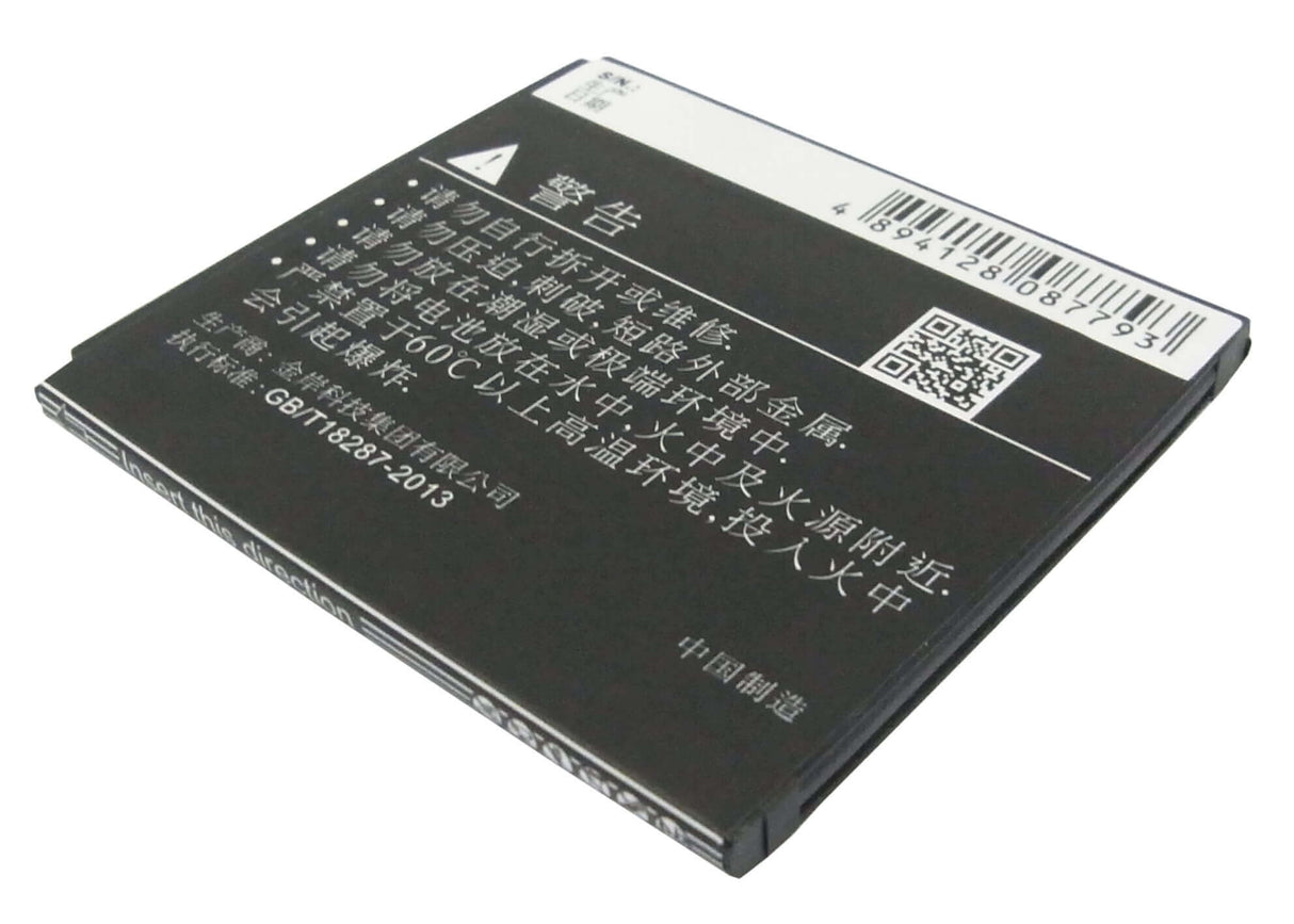 3,7V, Li-ion, 1200mAh, batterie de smartphone compatible Lenovo, Bl204, A586, A630t, 4,44Wh Mobile, Smartphone Cameron Sino Technology Limited (Smartphone)