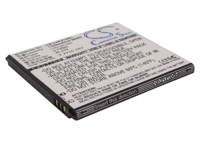 3.7V, Li-ion, 1350mAh, SmartPhone battery fits Lenovo, Bl209, A378, A398t, 5Wh Mobile, SmartPhone Cameron Sino Technology Limited (Smartphone)