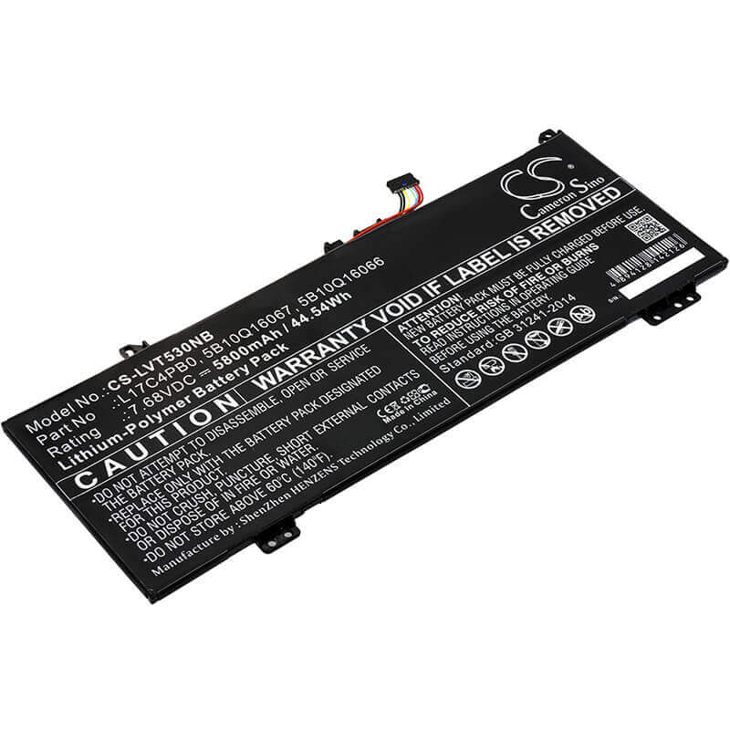 Notebook battery For Lenovo, Air 14, Flex 6-14, Flex 6-14ikb 7.68v, 5800mah - 44.54wh Notebook, Laptop Cameron Sino Technology Limited