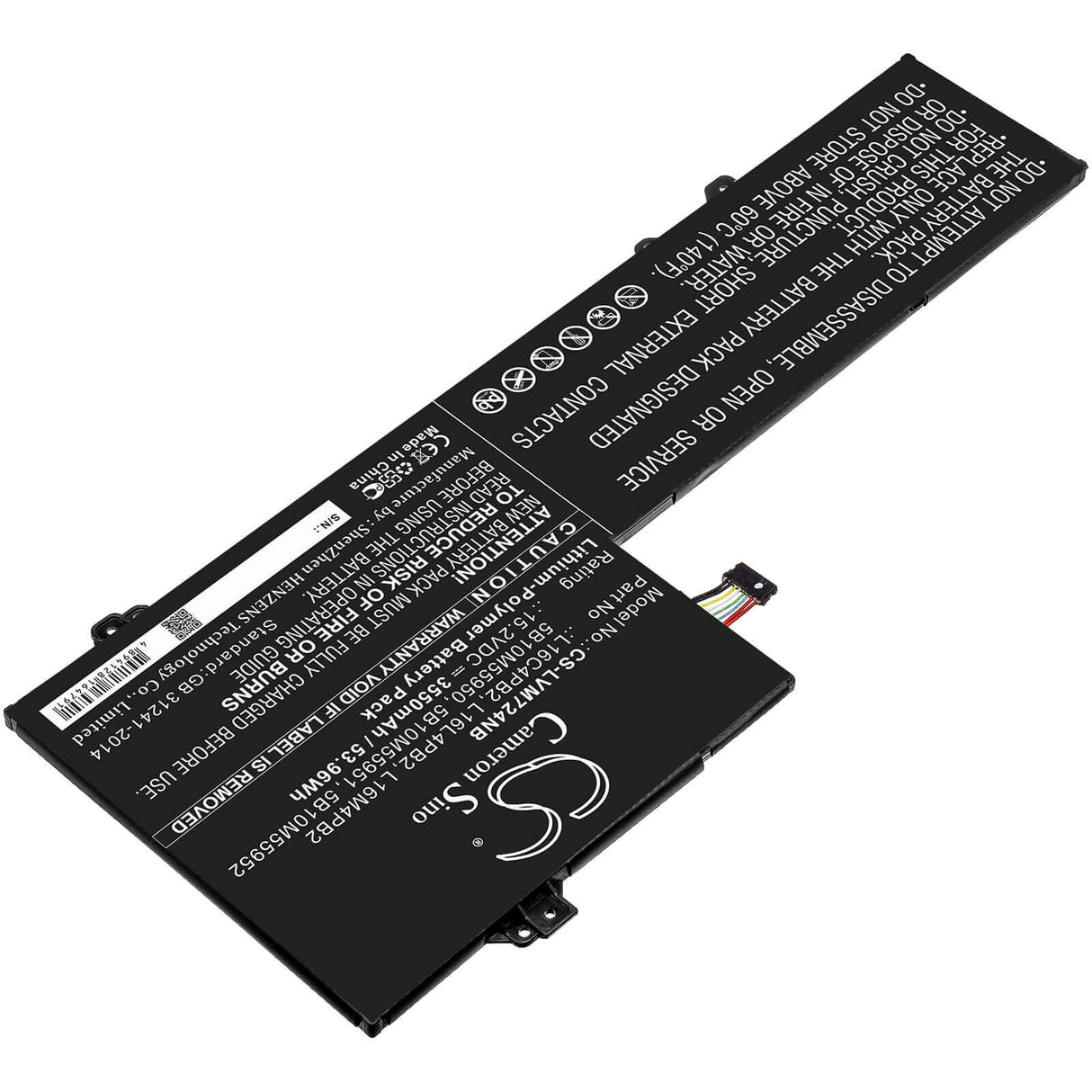 Battery For Lenovo, Air 14 Pro, Ideapad 720s-14, Ideapad 720s-14ikb 15.2v, 3550mah - 53.96wh Notebook, Laptop Cameron Sino Technology Limited