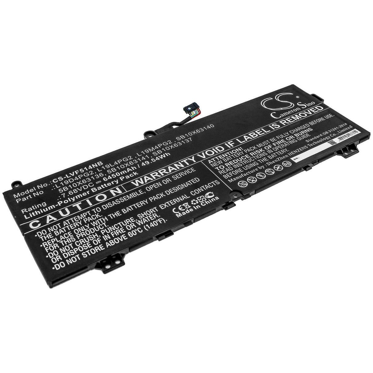 Battery For Lenovo, C13 Yoga Gen 1 Chromebook-20uys02b00, Flex 5 1570 7.36v, 6550mah - 48.21wh Notebook, Laptop Cameron Sino Technology Limited