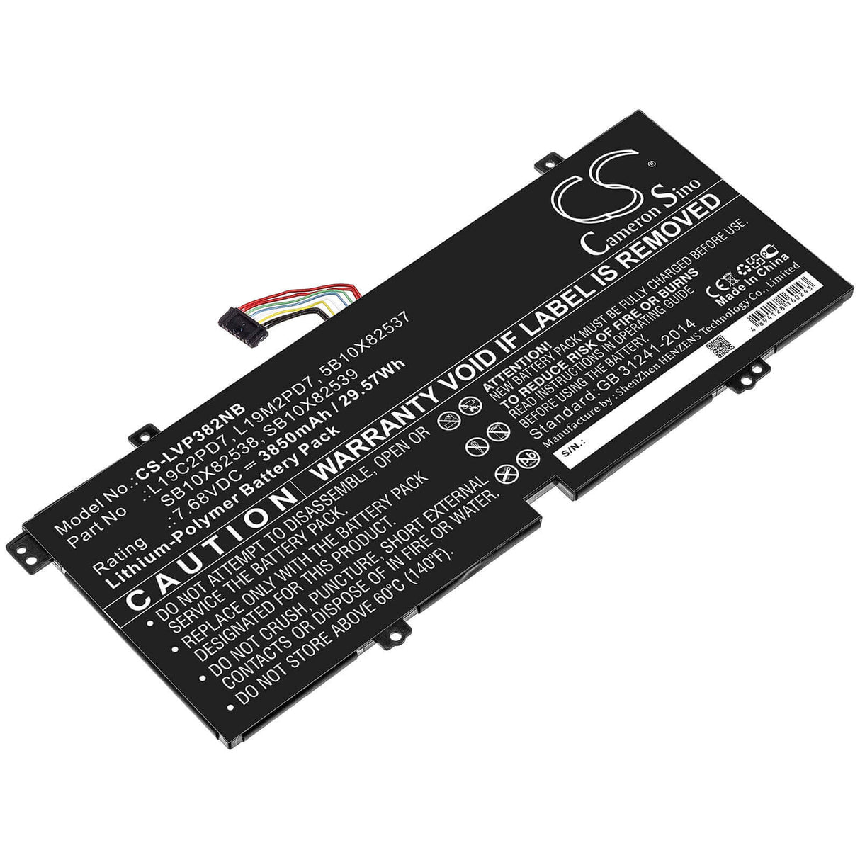 Battery For Lenovo, Ideapad 3 10igl5 (82at) 7.68v, 3850mah - 29.57wh Notebook, Laptop Cameron Sino Technology Limited