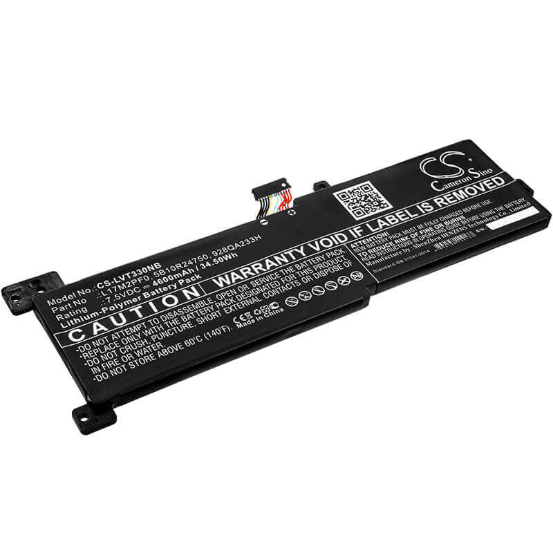 Battery For Lenovo, Ideapad 330, Ideapad 330-15arr, Ideapad 330g 7.5v, 4600mah - 34.50wh Notebook, Laptop Cameron Sino Technology Limited