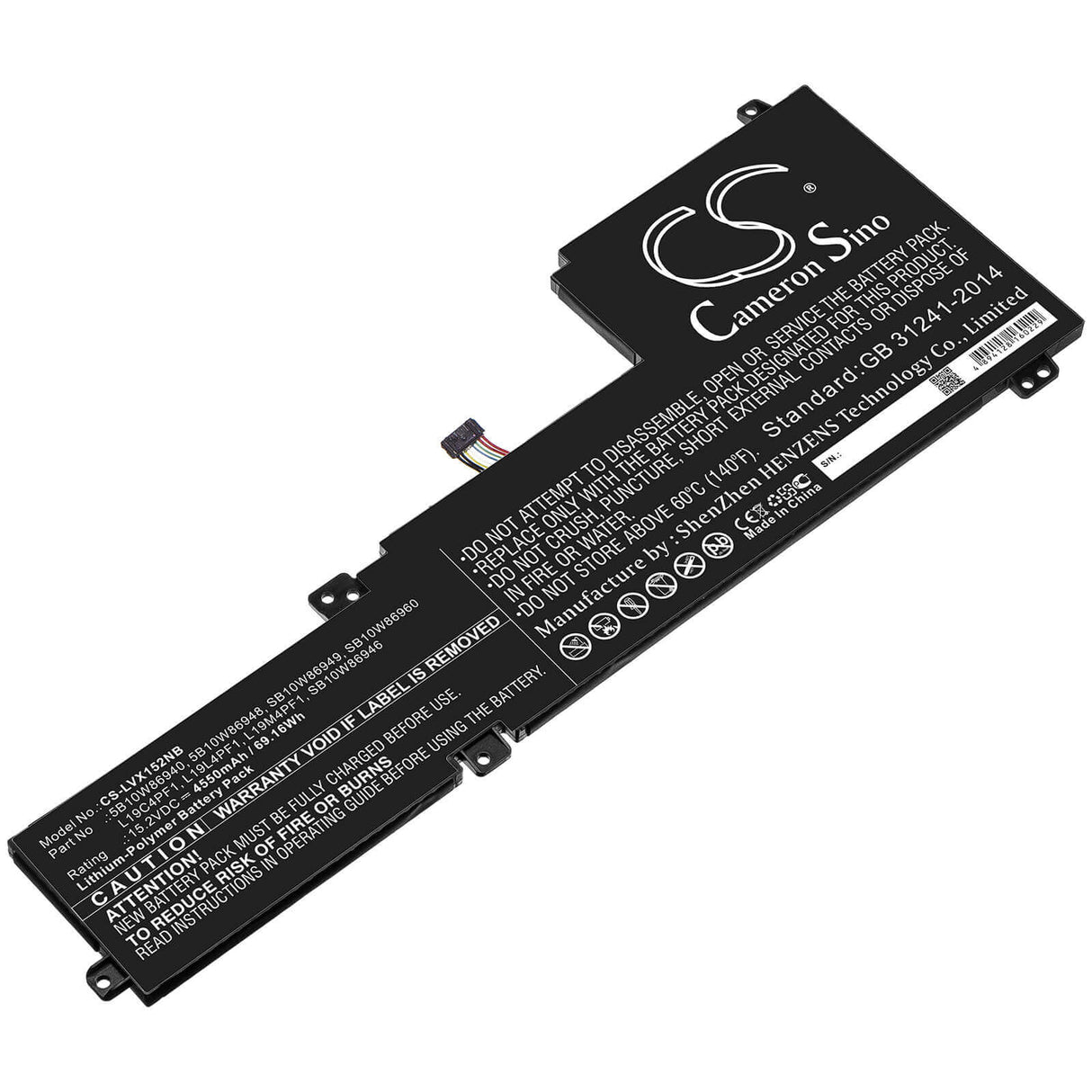 Battery For Lenovo, Ideapad 5 15, Ideapad 5-15iil05, Xiaoxin 15 2020 15.2v, 4550mah - 69.16wh Notebook, Laptop Cameron Sino Technology Limited