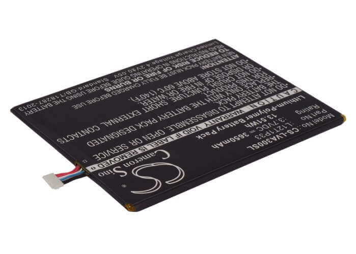 3,7V, Li-Polymer, 3650mAh, Batterie de tablette compatible avec Lenovo, L12d1p31, Ideapad A1000l-f60041, Ideapad A1010, 13,51Wh Tablette Cameron Sino Technology Limited
