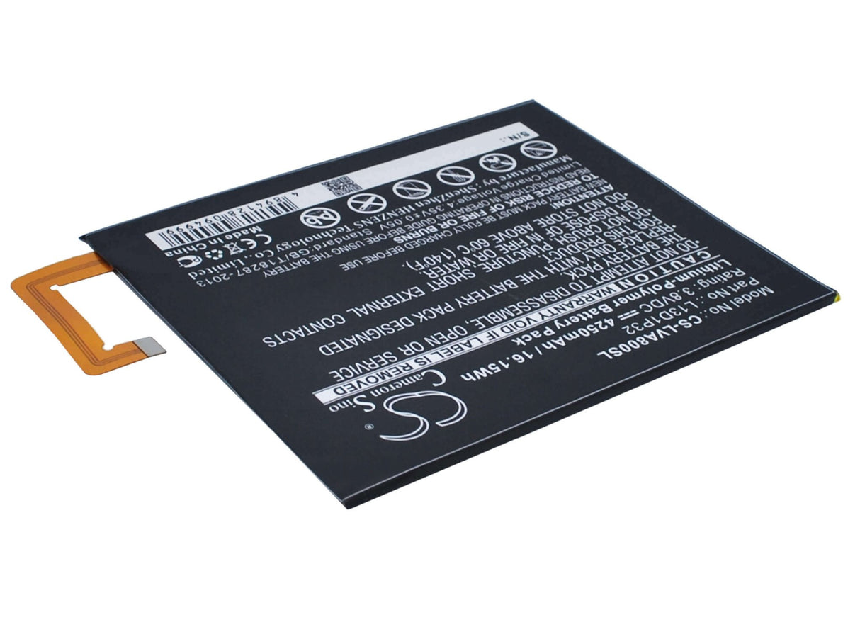 3.8V, Li-Polymer, 4250mAh, Tablet battery fits Lenovo, L13d1p32, Ideapad A5500, Ideapad A8, 16.15Wh Tablet Cameron Sino Technology Limited