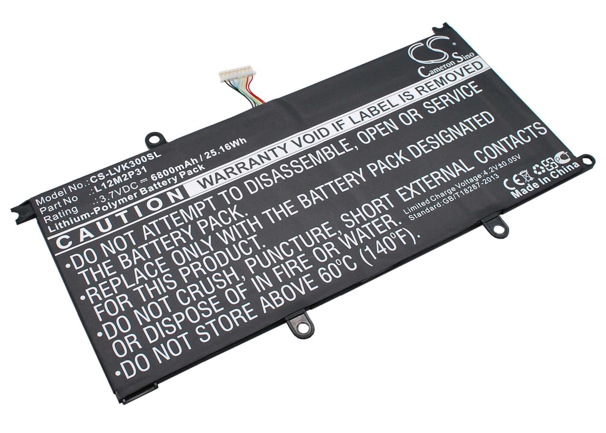 Battery For Lenovo Ideapad K3, Ideatab K3 Lynx, K3011w 11.6 3.7v, 6800mah - 25.16wh Tablet Cameron Sino Technology Limited (Suspended)
