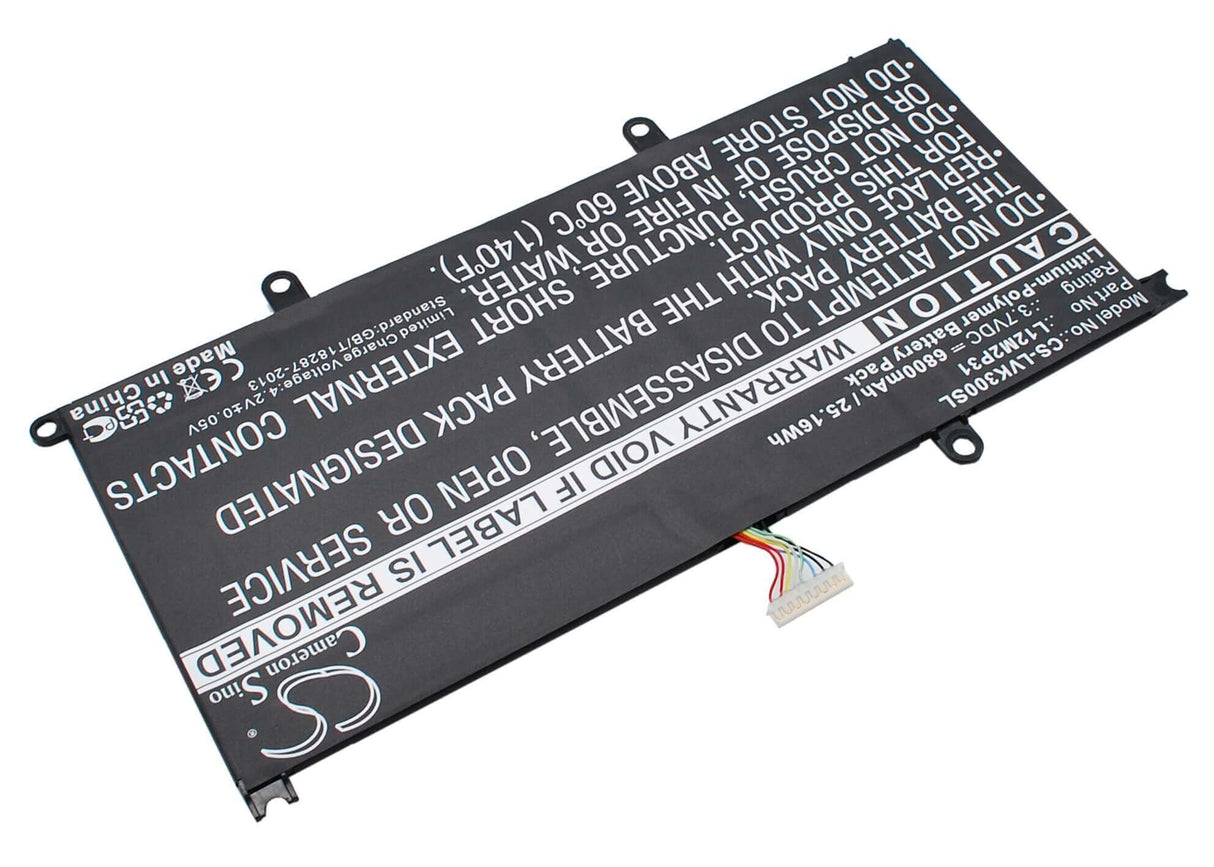 Battery For Lenovo Ideapad K3, Ideatab K3 Lynx, K3011w 11.6 3.7v, 6800mah - 25.16wh Tablet Cameron Sino Technology Limited (Suspended)