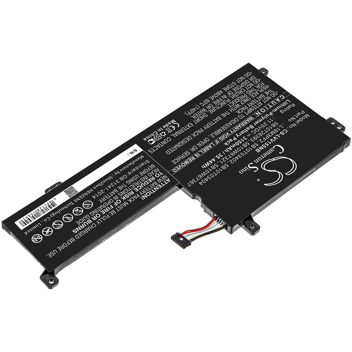 Batterie Pour Lenovo, Ideapad L340, Ideapad L340 15iwl, V155 11.25v, 3150mah - 35.44wh Ordinateur portable, Laptop Cameron Sino Technology Limited