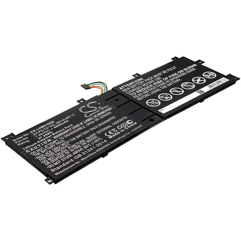 Notebook battery For Lenovo, Ideapad Miix 510 12isk, Ideapad Miix 510-12ikb, 7.68v, 4850mah - 37.25wh Notebook, Laptop Cameron Sino Technology Limited