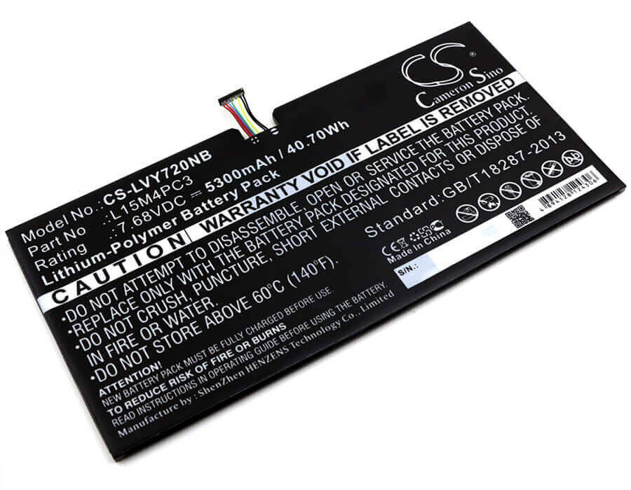 Battery For Lenovo, Ideapad Miix 720, Miix 5 Pro 7.68v, 5300mah - 40.70wh Notebook, Laptop Cameron Sino Technology Limited