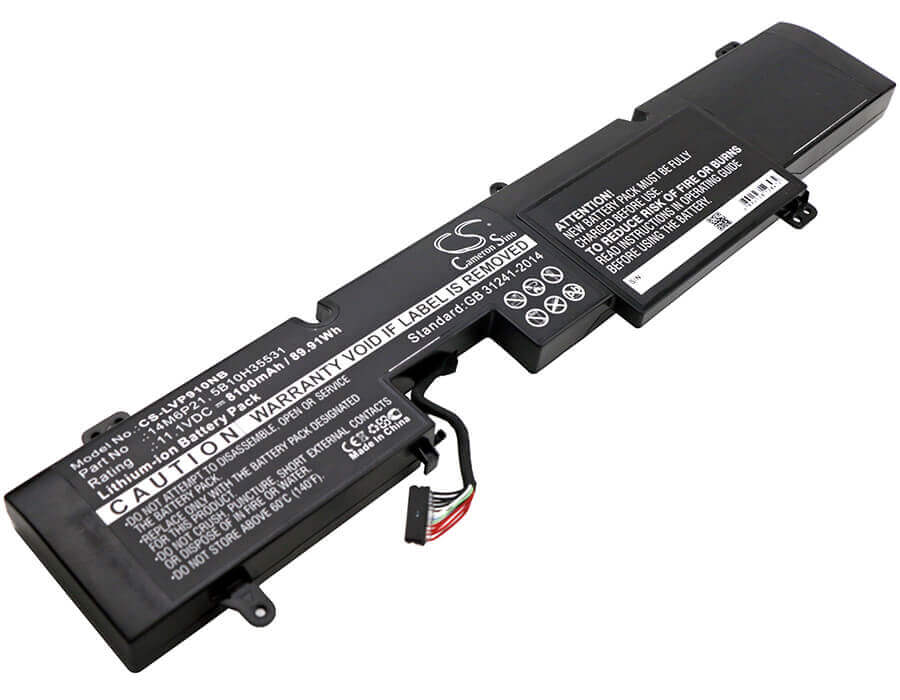 Battery For Lenovo, Ideapad Y900, Ideapad Y900 17isk, Ideapad 11.1v, 8100mah - 89.91wh Notebook, Laptop Cameron Sino Technology Limited