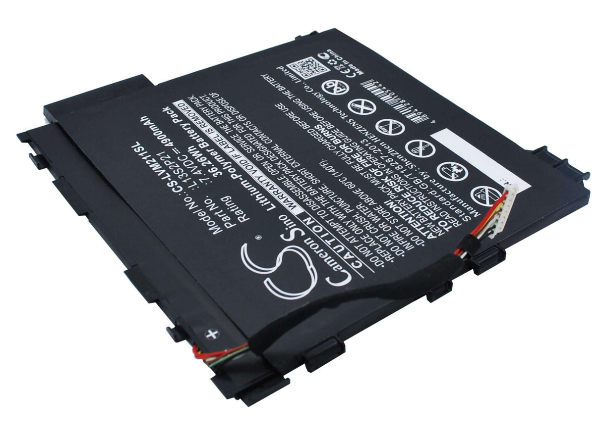 7.4V, Li-Polymer, 4900mAh, Tablet battery fits Lenovo, L13m2p23, Ideatab Miix 2 11, Miix 211-tab, 36.26Wh Tablet Cameron Sino Technology Limited (Suspended)