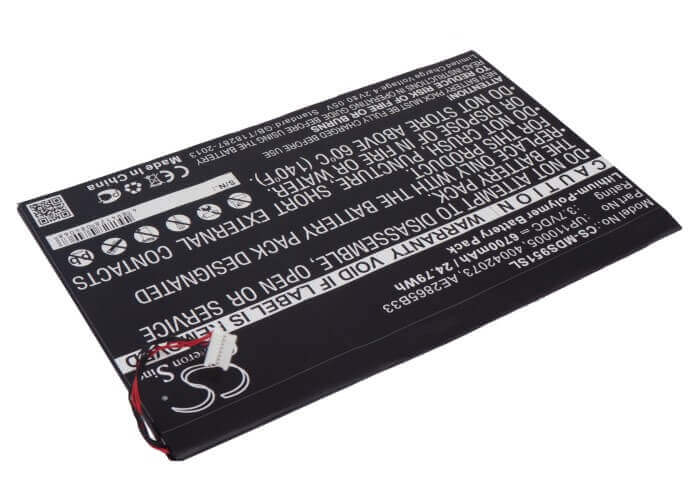 Battery For Lenovo, Ideatab S2109a, Ideatab S2109a-f, Medion 3.7v, 6700mah - 24.79wh Tablet Cameron Sino Technology Limited (Suspended)