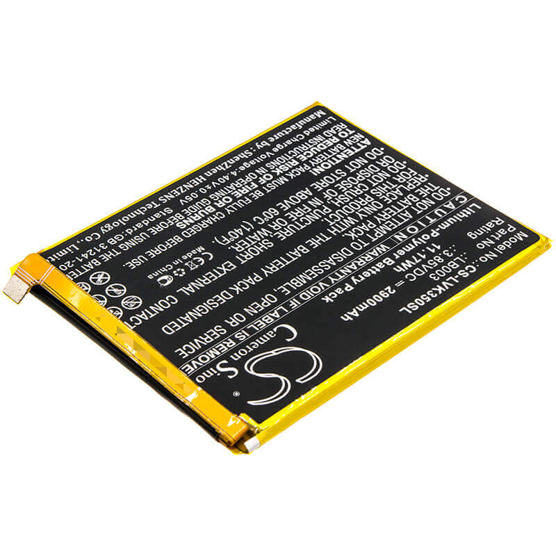3.85V, Li-Polymer, 2900mAh, SmartPhone battery fits Lenovo, Lb003, K350t, K5, 11.17Wh Mobile, SmartPhone Cameron Sino Technology Limited (Smartphone)