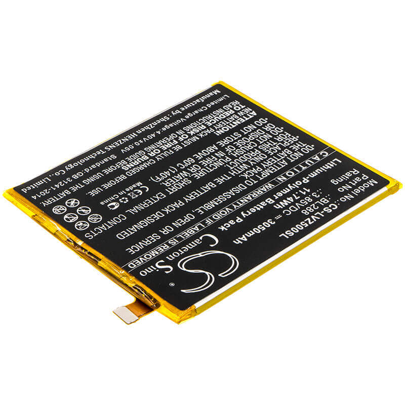3,85V, Li-Polymère, 3050mAh, Batterie de Smartphone compatible Lenovo, Bl288, L78011, L78012, 11,74Wh Mobile, Smartphone Cameron Sino Technology Limited (Smartphone)