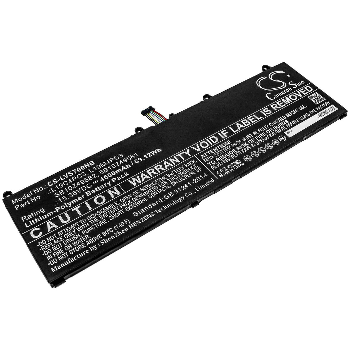 Battery For Lenovo, Legion R9000x, Legion S7, Legion S7 15imh5 15.36v, 4500mah - 69.12wh Notebook, Laptop Cameron Sino Technology Limited