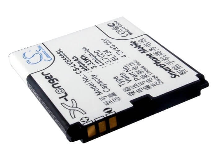 3,7V, Li-ion, 900mAh, batterie de smartphone compatible avec Lenovo, Bl124, P50, S550, 3,33Wh Mobile, SmartPhone Cameron Sino Technology Limited (Suspendu)