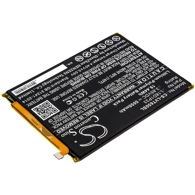 3.85V, Li-Polymer, 5050mAh, Tablet battery fits Lenovo, L18d1p33, Pb-6505m, Tab V7, 19.44Wh Tablet Cameron Sino Technology Limited