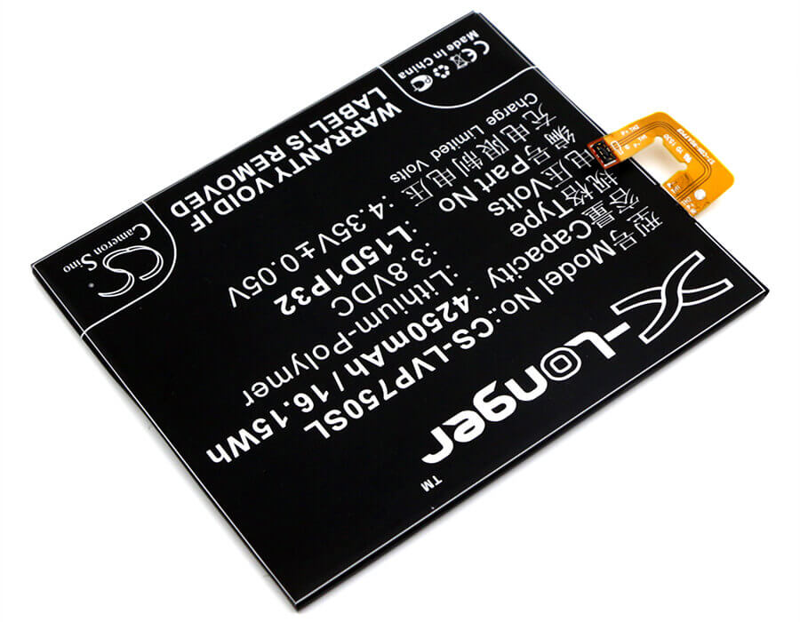 3.8V, Li-Polymer, 4250mAh, SmartPhone battery fits Lenovo, L15d1p32, Pb1-750, Pb1-750m, 16.15Wh Mobile, SmartPhone Cameron Sino Technology Limited (Smartphone)