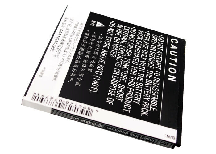 3.7V, Li-ion, 1600mAh, batterie de smartphone compatible avec Lenovo, 21k60, S2005, S2005a, 5.92Wh Mobile, Smartphone Cameron Sino Technology Limited (Smartphone)