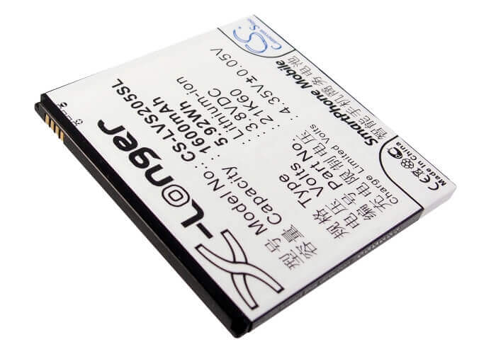 3.7V, Li-ion, 1600mAh, batterie de smartphone compatible avec Lenovo, 21k60, S2005, S2005a, 5.92Wh Mobile, Smartphone Cameron Sino Technology Limited (Smartphone)