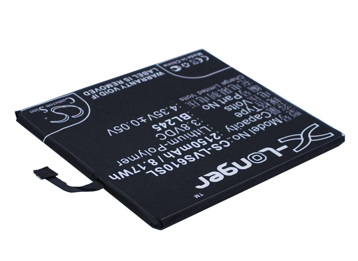 3.8V, Li-Polymer, 2150mAh, SmartPhone battery fits Lenovo, Bl245, S60, S60-t, 8.17Wh Mobile, SmartPhone Cameron Sino Technology Limited (Smartphone)