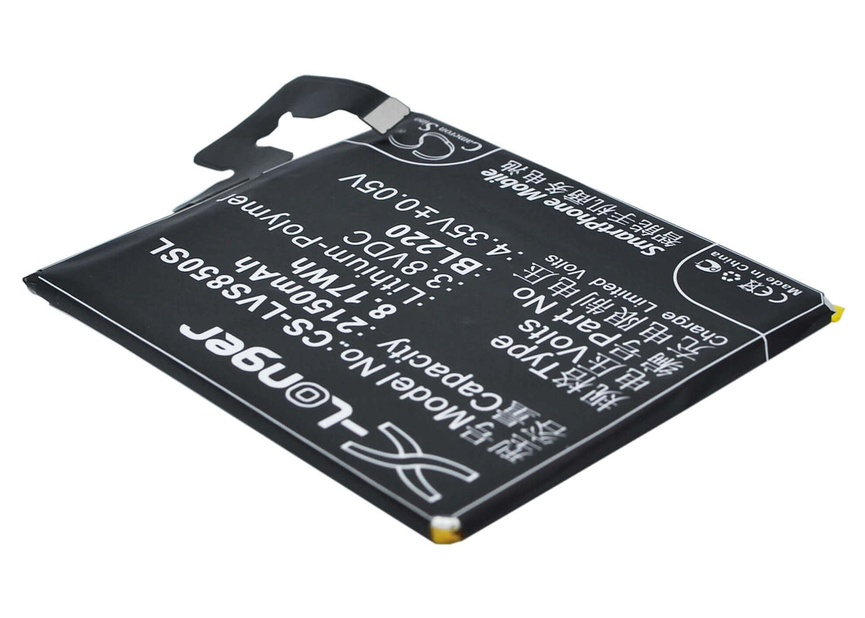 3,8V, Li-Polymer, 2150mAh, batterie de smartphone compatible avec Lenovo, Bl220, S850, S850t, 8,17Wh Mobile, Smartphone Cameron Sino Technology Limited (Smartphone)