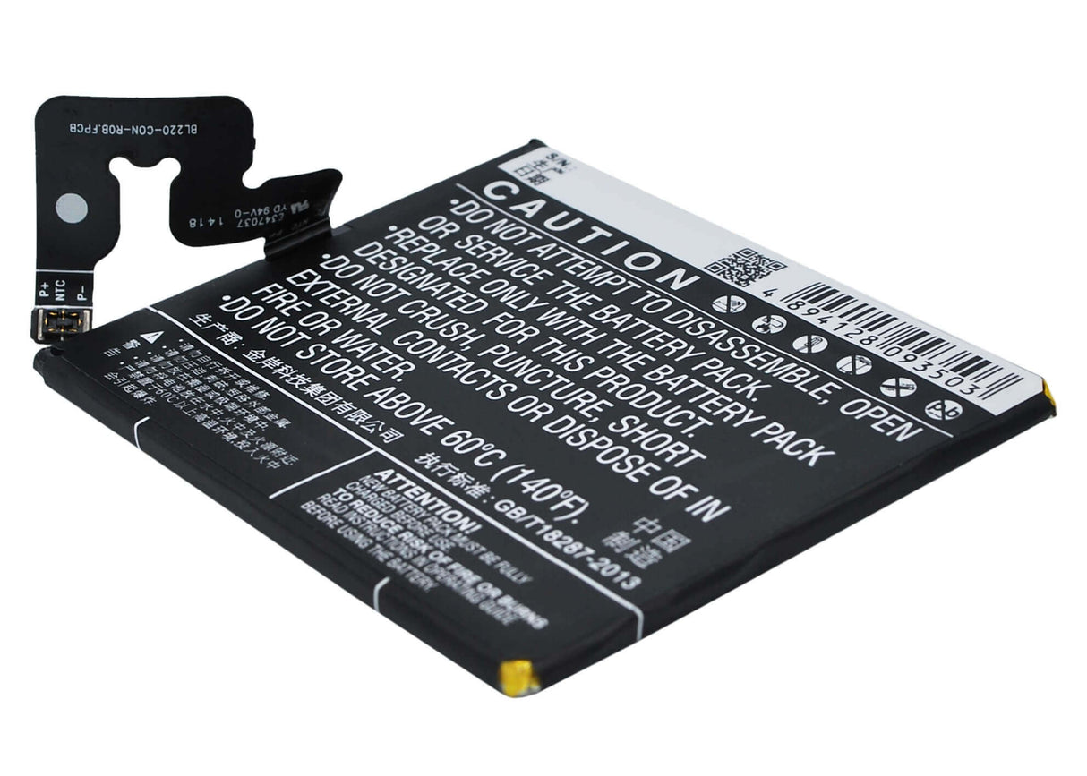 3,8V, Li-Polymer, 2150mAh, batterie de smartphone compatible avec Lenovo, Bl220, S850, S850t, 8,17Wh Mobile, Smartphone Cameron Sino Technology Limited (Smartphone)