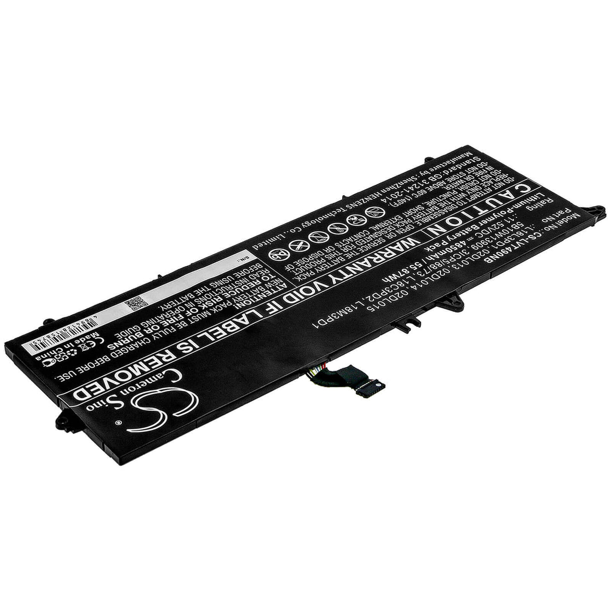 Notebook Battery For Lenovo, T490s 20nx001fcd, Thinkpad T490s, Thinkpad T490s(20nx000rcd) 11.52v, 4850mah - 55.87wh Notebook, Laptop Cameron Sino Technology Limited
