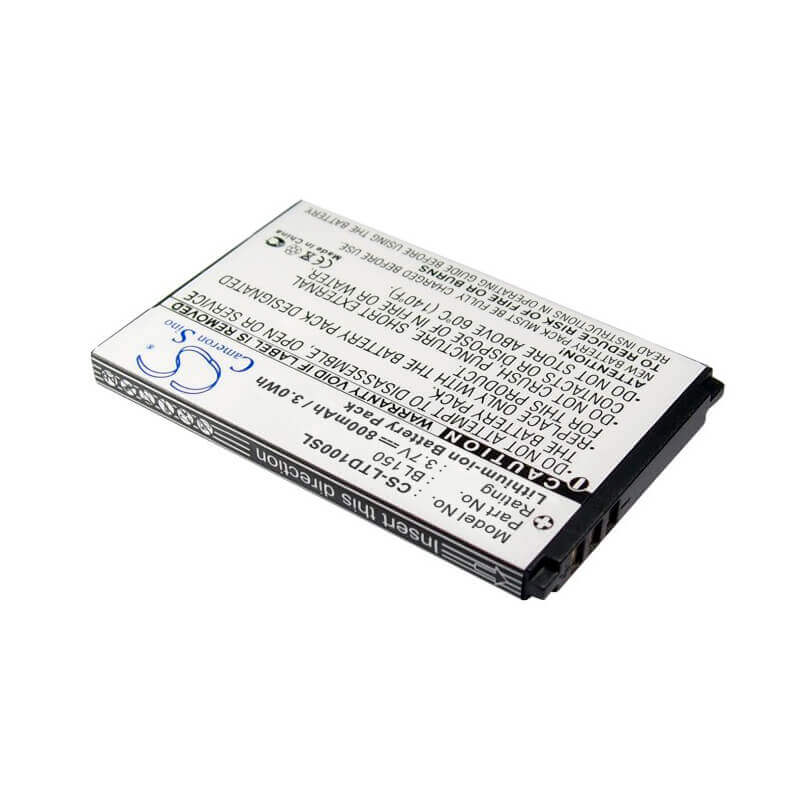 3.7V, Li-ion, 950mAh, SmartPhone battery fits Lenovo, Bl150, Td100, 3.52Wh Mobile, SmartPhone Cameron Sino Technology Limited (Suspended)