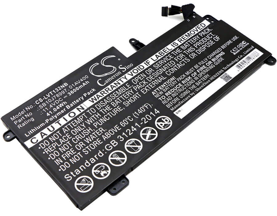 Battery For Lenovo, Thinkpad 13 20gl0000us 11.4v, 3600mah - 41.04wh Notebook, Laptop Cameron Sino Technology Limited