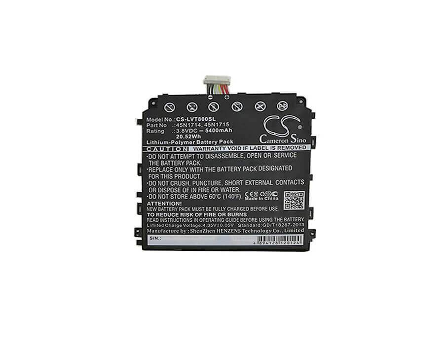 Battery For Lenovo, Thinkpad 8, Thinkpad Tablet 8 3.8v, 5400mah - 20.52wh Batteries for Electronics Cameron Sino Technology Limited (Suspended)