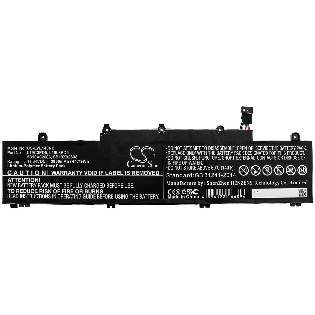Battery For Lenovo, Thinkpad E14 Gen 2, Thinkpad E14 Gen2-20ta000dge, Thinkpad E15 Gen 2 11.34v, 3950mah - 44.79wh Notebook, Laptop Cameron Sino Technology Limited