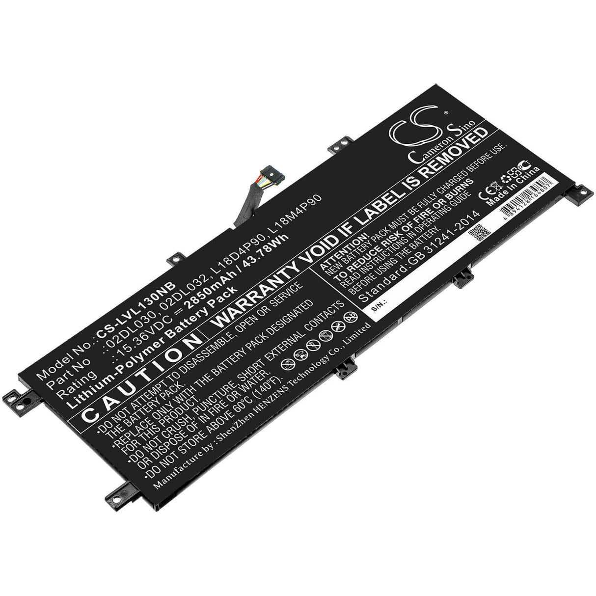 Notebook battery For Lenovo, Thinkpad L13, Thinkpad L13 Gen 2-20vjs07v00, Thinkpad L13 Gen 2-20vjs0dx00 15.36v, 2850mah - 43.78wh Notebook, Laptop Cameron Sino Technology Limited