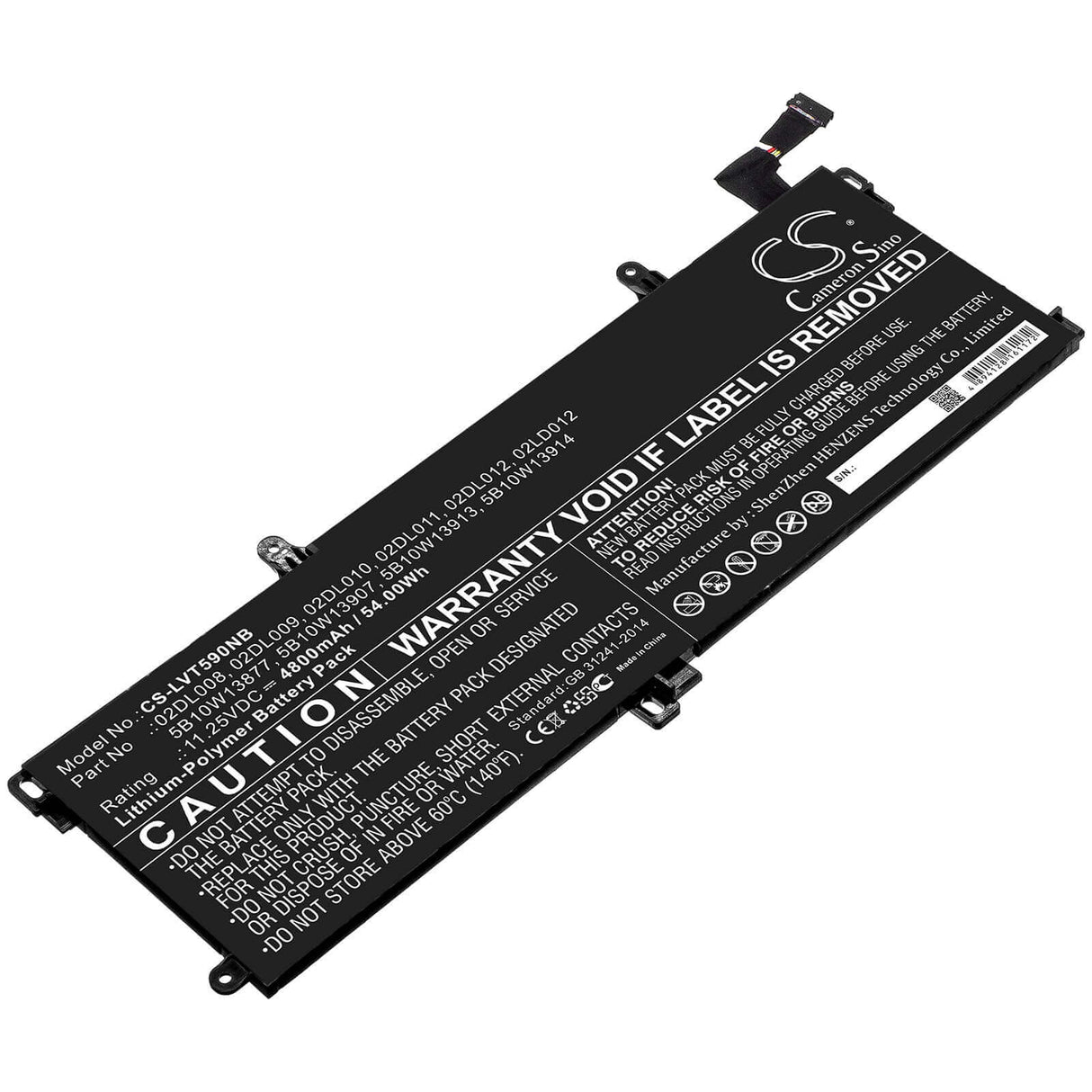 Battery For Lenovo, Thinkpad T15, Thinkpad T15 Gen 1, Thinkpad T15 Gen1-20s7s02u00 11.25v, 4800mah - 54.00wh Notebook, Laptop Cameron Sino Technology Limited