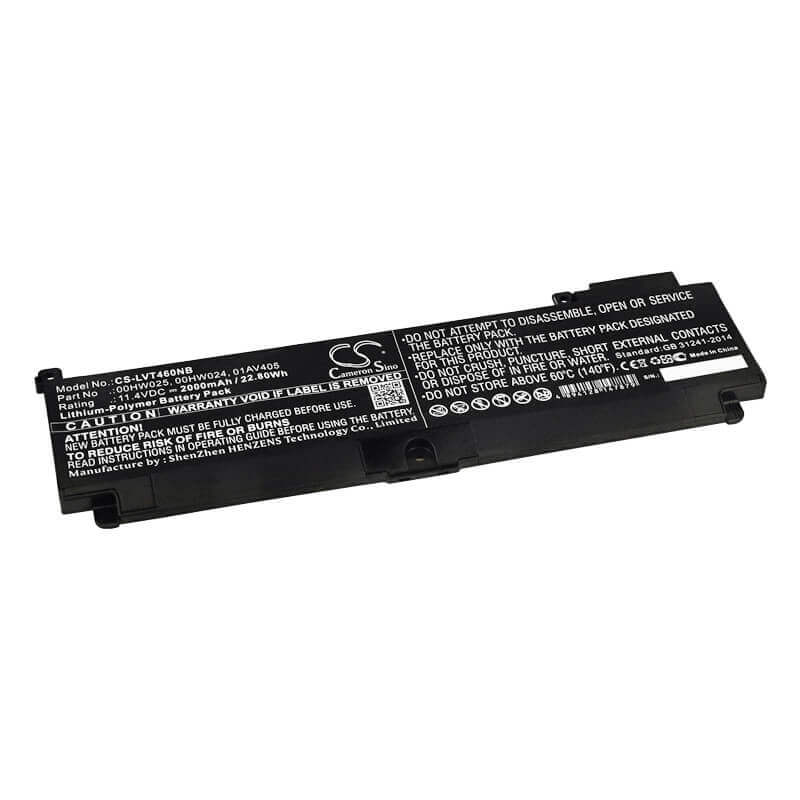 Notebook battery For Lenovo, Thinkpad T460s, Thinkpad T470s, 11.4v, 2000mah - 22.80wh Notebook, Laptop Cameron Sino Technology Limited