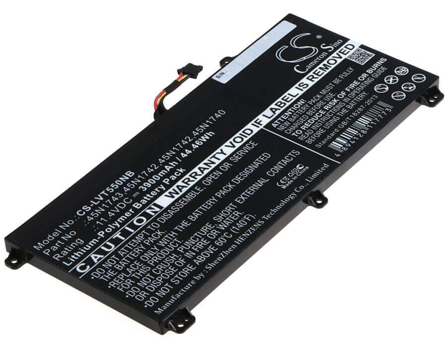 Battery For Lenovo, Thinkpad T550, Thinkpad T550 15.5", Thinkpad T550 I7 11.4v, 3900mah - 44.46wh Notebook, Laptop Cameron Sino Technology Limited