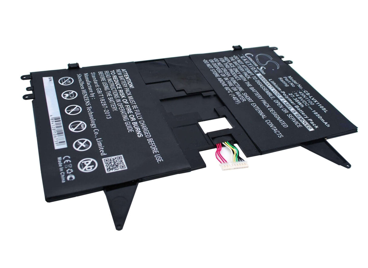 Battery For Lenovo Thinkpad X1 Helix Tablet Pc 14.8v, 1850mah - 27.38wh Tablet Cameron Sino Technology Limited (Suspended)