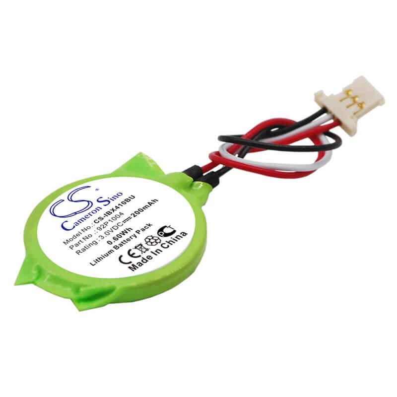 3.0V, Lithium, 200mAh, CMOS / BackUp battery fits Lenovo, 23.2004.181, ThinkPad X200, ThinkPad X200 7454, 0.60Wh CMOS / BackUp Cameron Sino Technology Limited