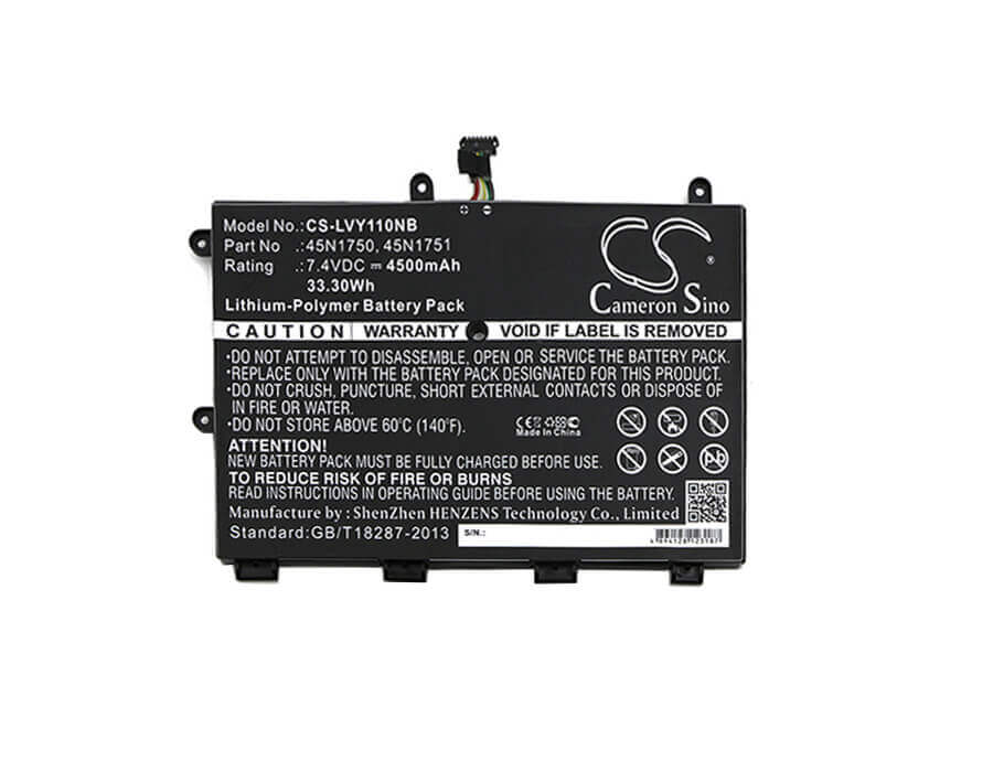 Batterie pour Lenovo, Thinkpad Yoga 11e 7.4v, 4500mah - 33.30wh Notebook, Laptop Cameron Sino Technology Limited