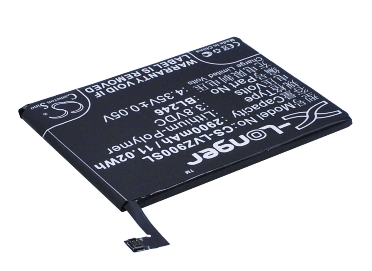 3.8V, Li-Polymer, 2900mAh, SmartPhone battery fits Lenovo, Bl246, Vibe Max Z90, Vibe Max Z90-3, 11.02Wh Mobile, SmartPhone Cameron Sino Technology Limited (Smartphone)