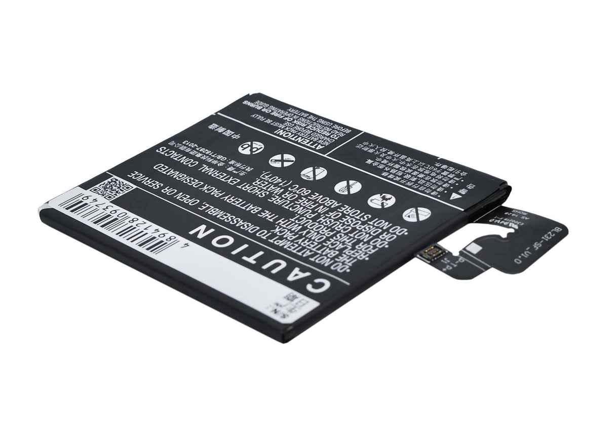 3.8V, Li-Polymer, 2230mAh, SmartPhone battery fits Lenovo, Bl231, S90e, S90t, 8.47Wh Mobile, SmartPhone Cameron Sino Technology Limited (Smartphone)
