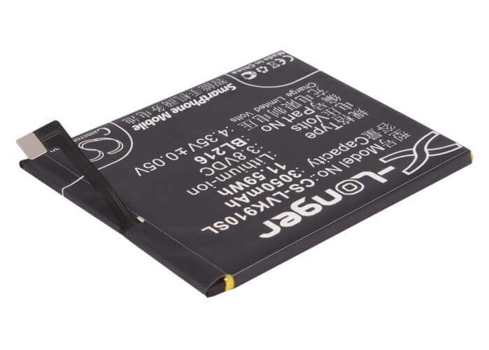 3,8V, Li-Polymère, 3050mAh, batterie de smartphone compatible avec Lenovo, Bl216, K910, K910e, 11,59Wh Mobile, Smartphone Cameron Sino Technology Limited (Smartphone)
