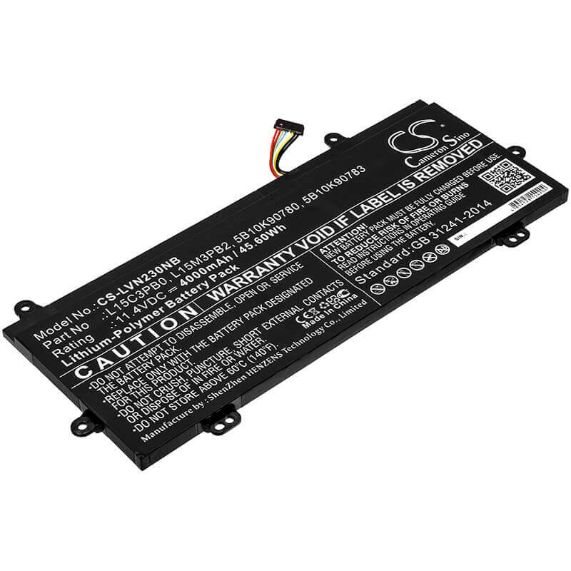 Batterie pour Lenovo, Winbook N22, Winbook N23 11.4v, 4000mah - 45.60wh Notebook, Laptop Cameron Sino Technology Limited