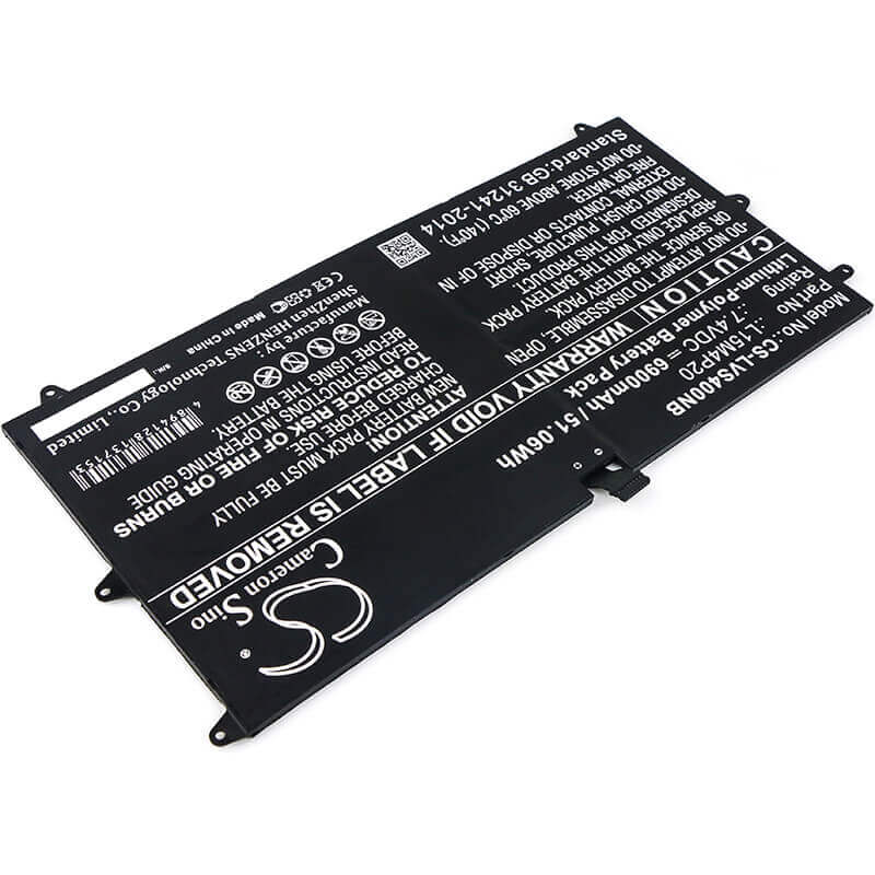 Battery For Lenovo, Yoga 4s, Yoga 900s 12isk, Yoga 900s-12isk 7.4v, 6900mah - 51.06wh Notebook, Laptop Cameron Sino Technology Limited