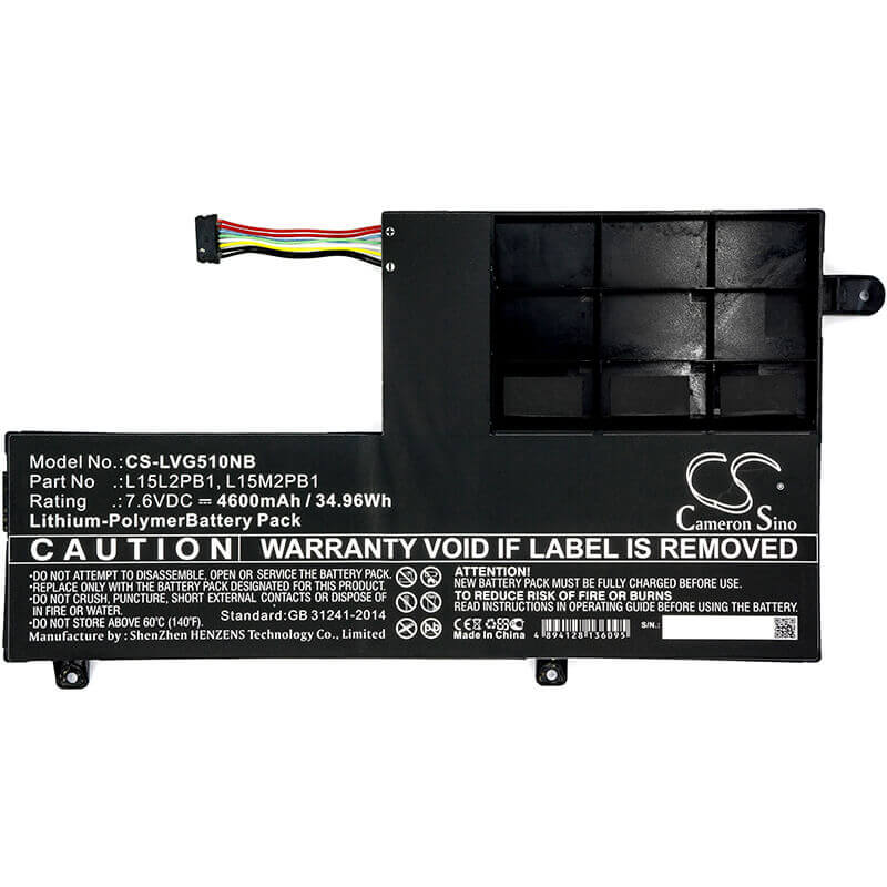 Battery For Lenovo Yoga 510, Yoga 510-15isk, Yoga 510-14ast 7.6v, 4600mah - 34.96wh Notebook, Laptop Cameron Sino Technology Limited