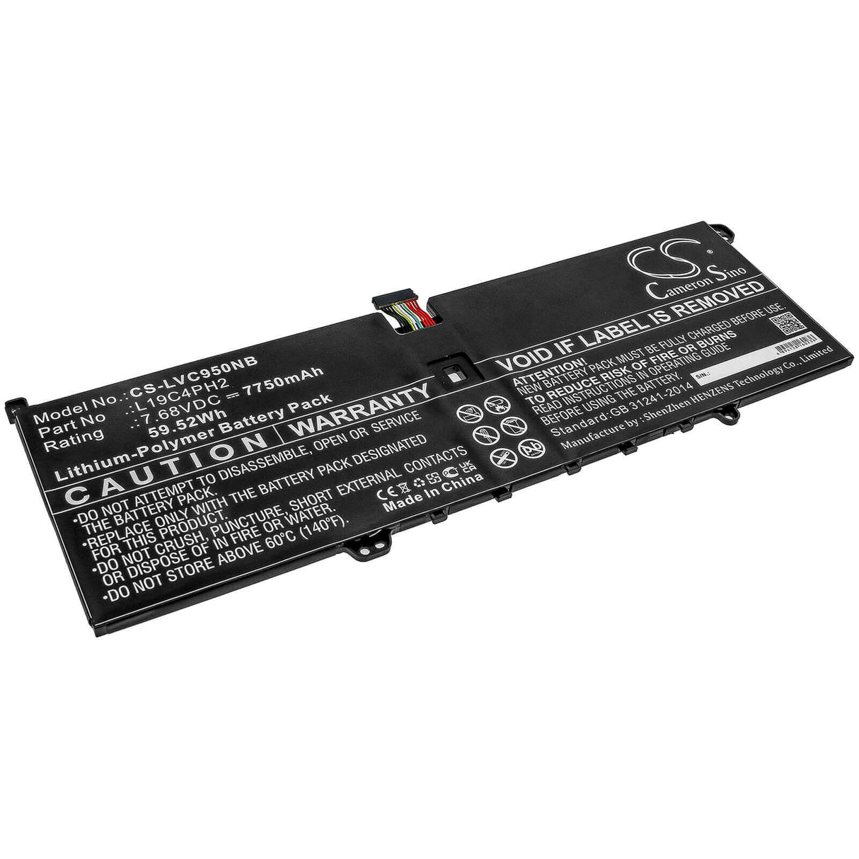 Battery For Lenovo, Yoga C950 7.68v, 7750mah - 59.52wh Notebook, Laptop Cameron Sino Technology Limited