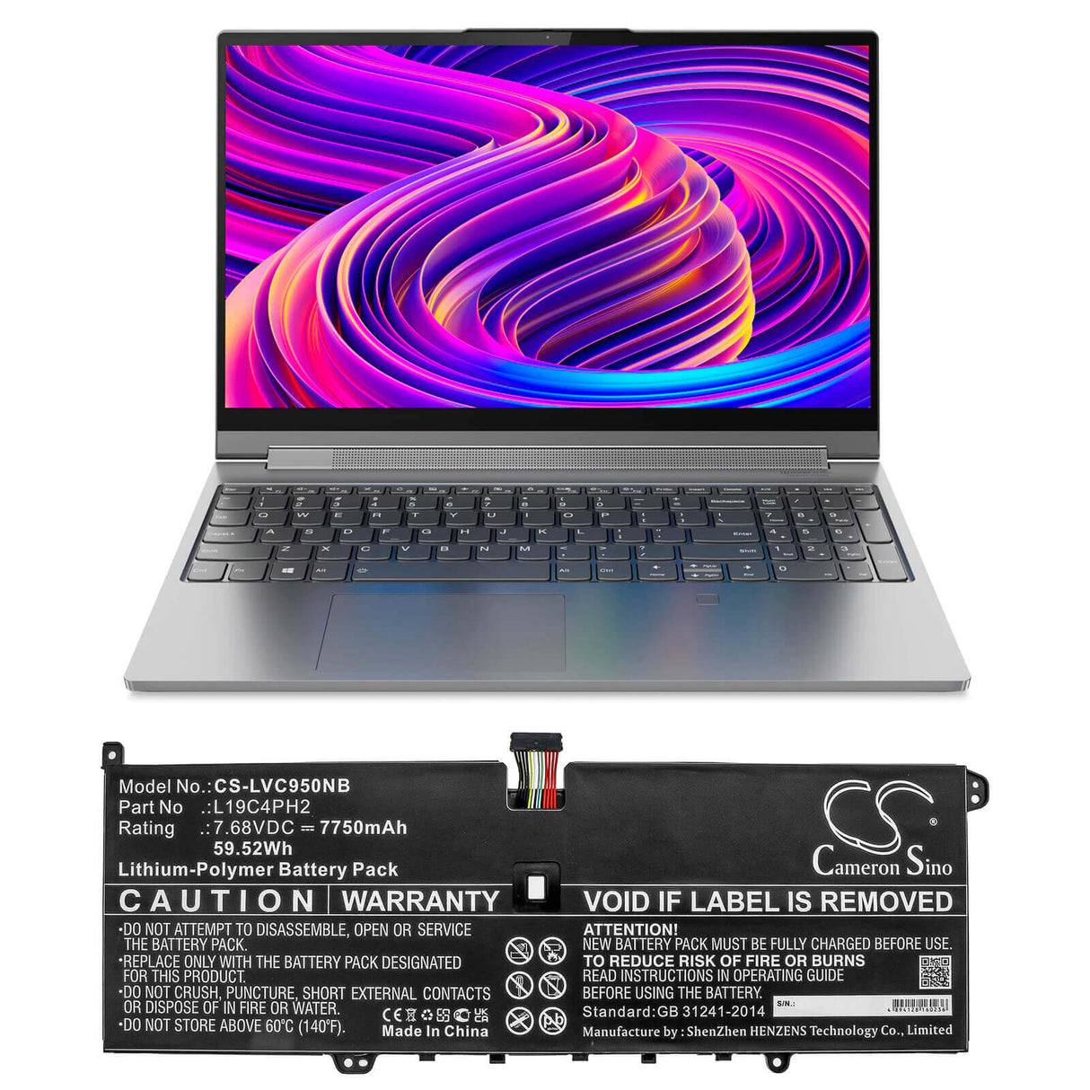 Battery For Lenovo, Yoga C950 7.68v, 7750mah - 59.52wh Notebook, Laptop Cameron Sino Technology Limited